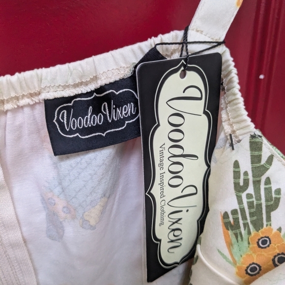 NWT Voodoo Vixen Retro Cactus Dress - Picture 3 of 7